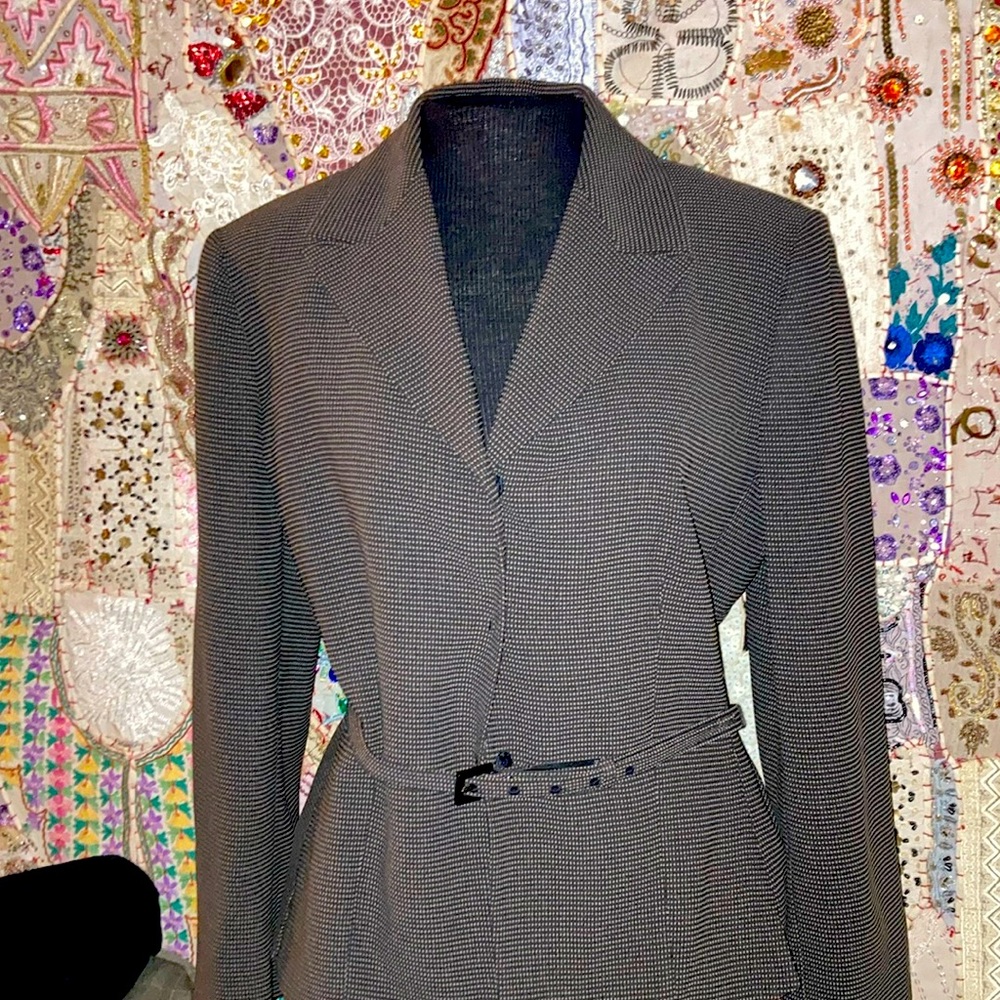 82% Polyester 18% Rayon 100% Polyester Lining Wit… - image 1